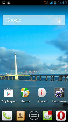 Обзор Huawei Hero 3. Скриншоты. Основной экран системы
