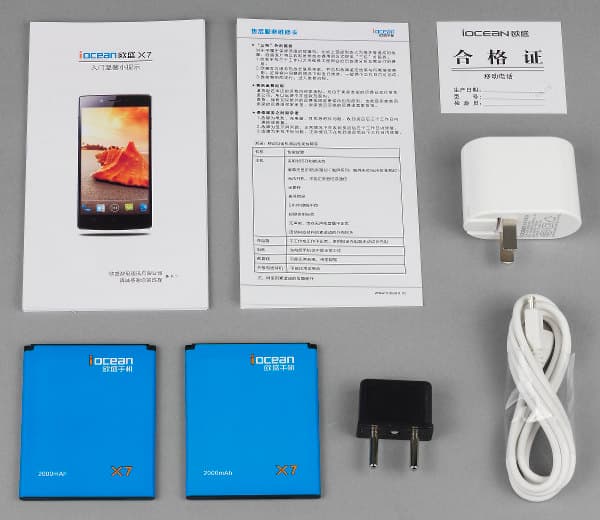 Комплект поставки iocean X7