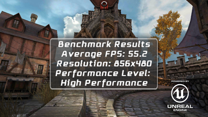 Обзор IRU M5302 Gzhel. Скриншоты. Epic Citadel