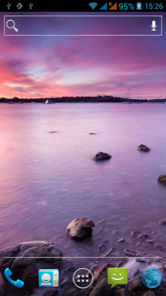 Обзор Jiayu G3. Скриншоты. Основной экран системы