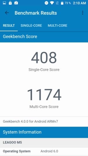 Обзор смартфона Leagoo M5