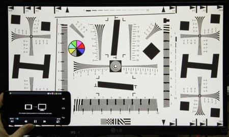 Обзор смартфона LG G Flex. Тестирование дисплея