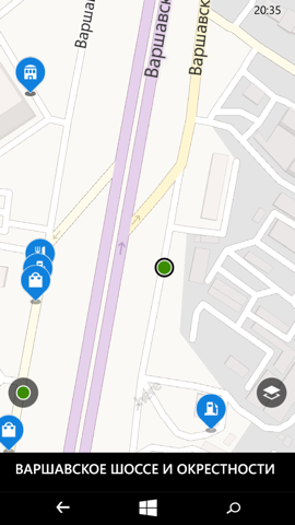 Обзор Microsoft Lumia 640. Скриншоты. Here Maps