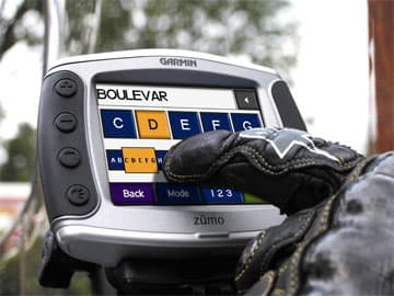 Zumo 500 можно управлять в перчатках.