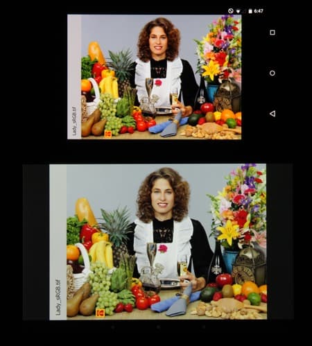 Обзор смартфона Nexus 6. Тестирование дисплея