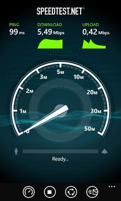 Скорость работы 3G в Nokia Lumia 720