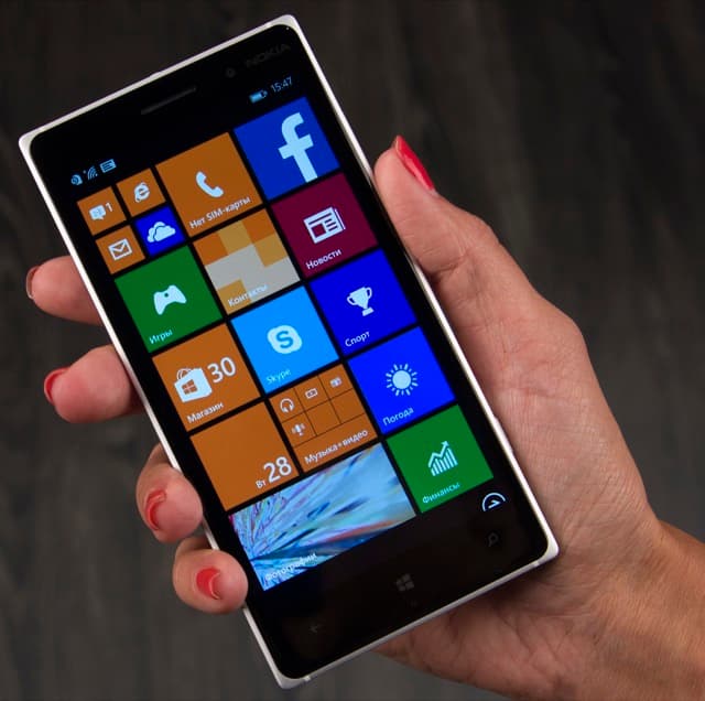 Внешний вид Nokia Lumia 830
