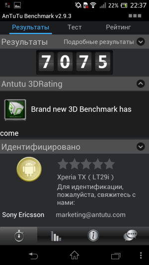 Обзор смартфона Sony Xperia TX