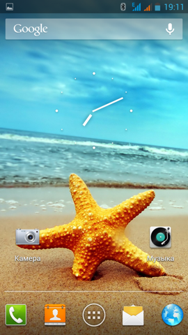 Обзор ThL W8. Скриншоты. Виджет Яндекса