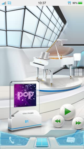 Сцены оформления рабочего стола на vivo Xplay