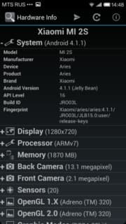 Характеристики Xiaomi Mi2S