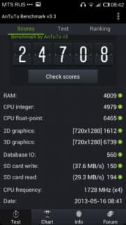 Производительность Xiaomi Mi2S