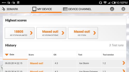 Производительность Xiaomi Mi3