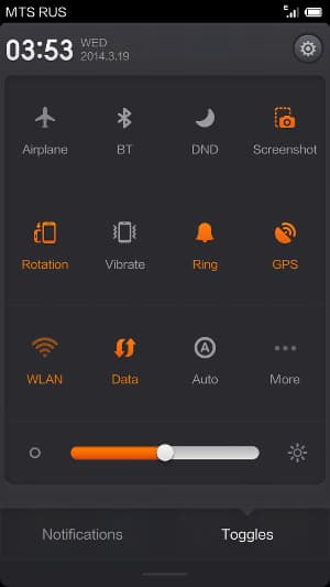 Программное обеспечение Xiaomi Mi3