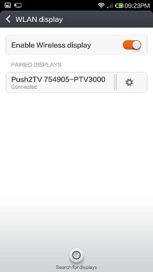 Беспроводной дисплей в Xiaomi Mi3