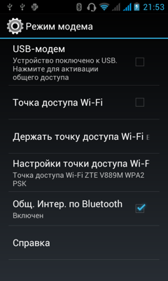 Обзор ZTE V889M. Скриншоты. Настройки модема