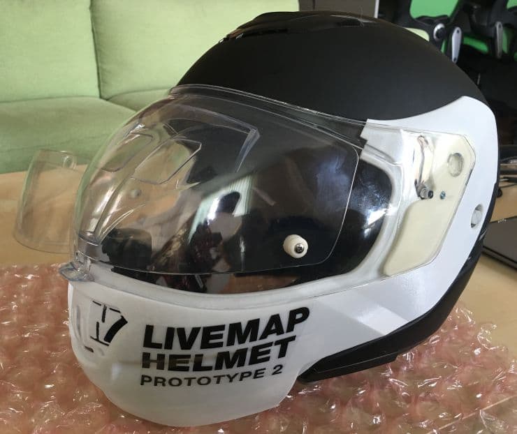 Мотошлем дополненной реальности LiveMap Мотошлем дополненной реальности LiveMap