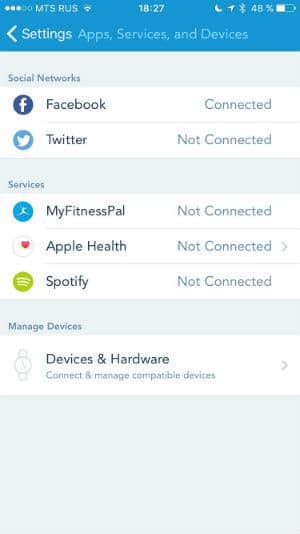 Скриншот приложения Runtastic