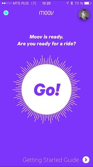 Скриншот приложения Moov Cardio Punch