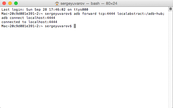 Скриншот Terminal