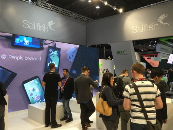 Стенд Jolla на Mobile World Congress 2015