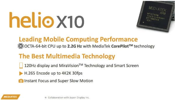 Слайд с презентации MediaTek
