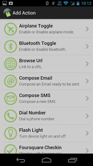 Работа с метками в NFC Actions Работа с метками в NFC Actions