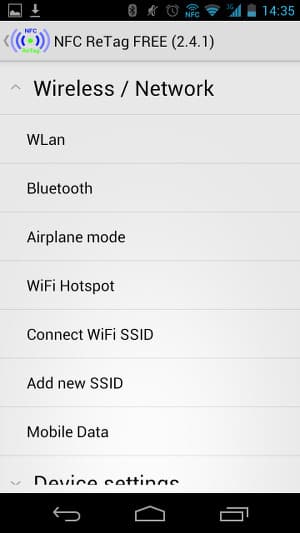 Назначение действий меткам в NFC ReTAG FREE Назначение действий меткам в NFC ReTAG FREE