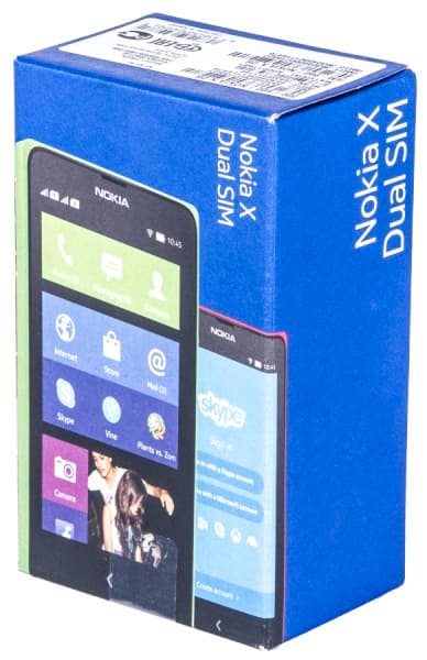 Коробка смартфона Nokia X