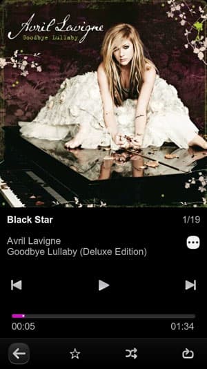 Аудиоплеер в смартфоне Nokia N9