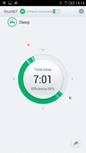 Скриншот приложения Oppo O-Band