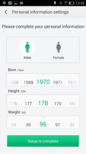 Скриншот приложения Oppo O-Band