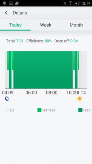 Скриншот приложения Oppo O-Band
