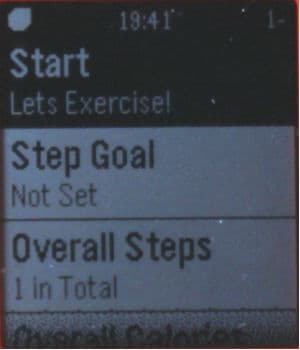 Скриншот с умных часов Pebble