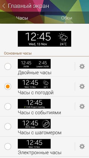 Скриншот приложения Gear Fit Manager