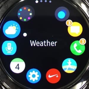 Снимок экрана Samsung Gear S2