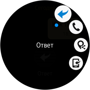 Снимок экрана Samsung Gear S2