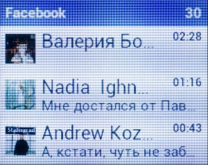 Скриншот с умных часов Sony SmartWatch 2