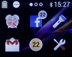 Скриншот с умных часов Sony SmartWatch 2