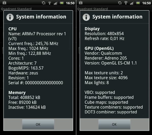 процессор Sony Ericsson Xperia Play