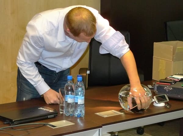 Степень защиты устройства отвечает стандарту IP67