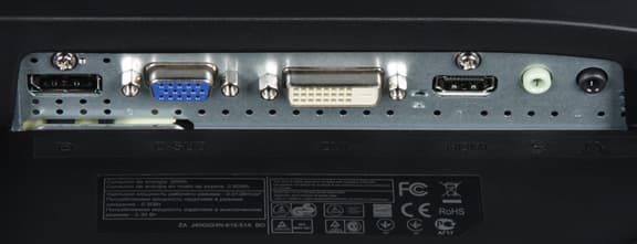 ЖК-монитор AOC g2460Pqu, разъемы