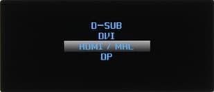 ЖК-монитор AOC U2868PQU, меню установок