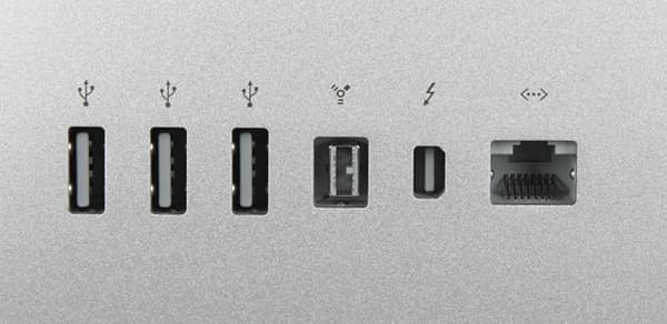 ЖК-монитор Apple Thunderbolt Display, разъемы ЖК-монитор Apple Thunderbolt Display, разъемы