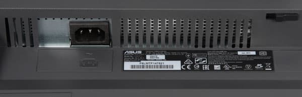 ЖК-монитор Asus MG278Q, разъемы