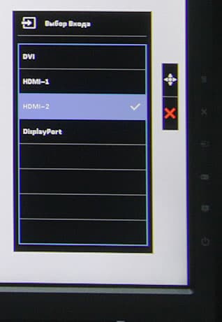 ЖК-монитор Asus MG278Q, меню установок