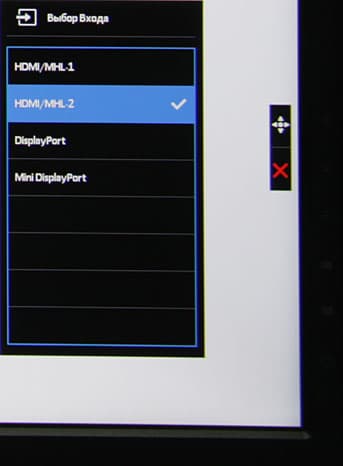 ЖК-монитор Asus MG279Q, меню установок ЖК-монитор Asus MG279Q, меню установок