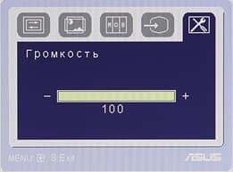 ЖК-монитор ASUS MS238H, OSD