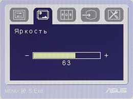 ЖК-монитор ASUS MS238H, OSD