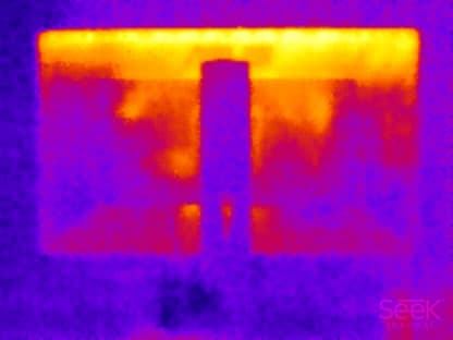 ЖК-монитор Asus PA328Q. Нагрев задней панели